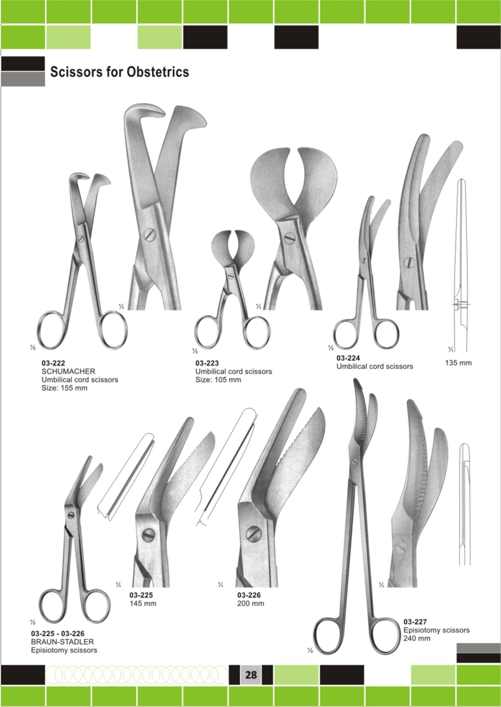 Scissors for Veterinary Obstetrics 5.5″