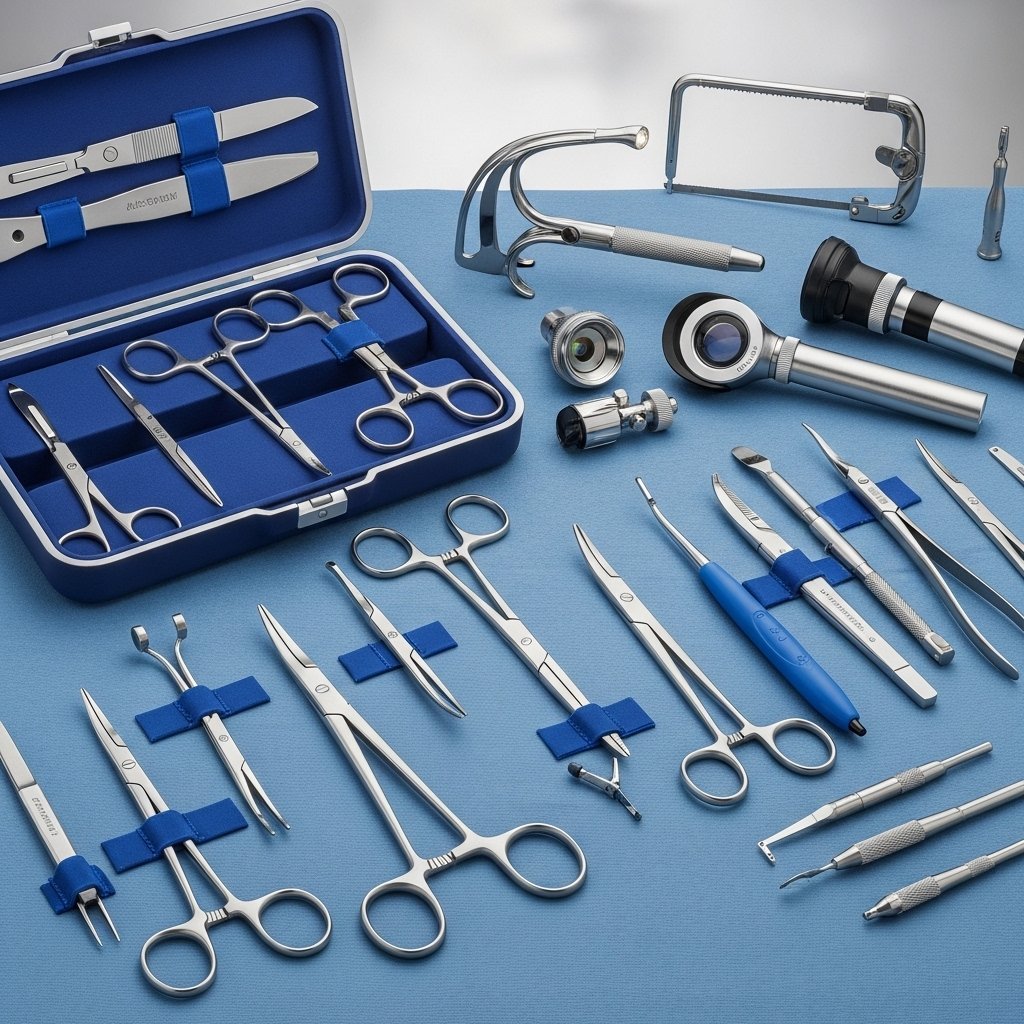 Home — New Design H&H veterinary surgical instrument kit in blue case